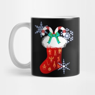 Candy Canes Christmas Stocking Mug